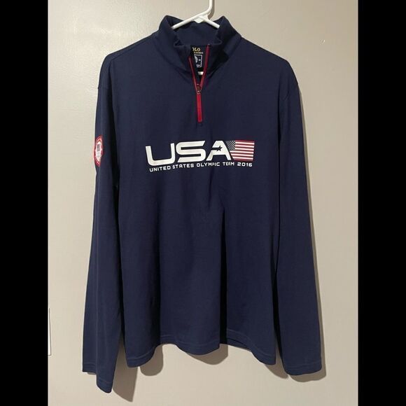 Polo Ralph Lauren UNITED STATES OLYMPIC TEAM 2016 half zip pullover - Picture 1 of 3